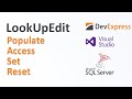 DevExpress LookUpEditControl Populate a LookUpEdit Control from SQL Server Database