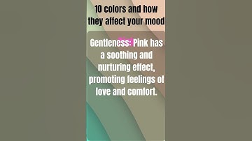 Unlocking the Power of Colors: How Each of the Basic Colours, Shapes Your Mood