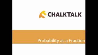 Chalk Talk - SAT - Math - Probability as a Fraction