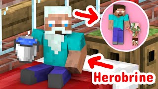 Monster School : 20 Years Later, Herobrine And Baby Zombie Pigman - Minecraft Animation