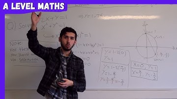 Solving Quadratic/Non-Linear Simultaneous Equations (Part 1/3) | A Level Maths AS - Episode 26