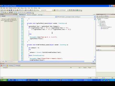 C# Programming Tutorial - Special Part 3 Field Validation For Date, Number & Character
