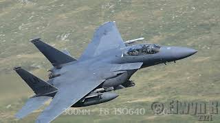 Best Low level flying Mach loop  2021,  RAF & USAF F-15 Strike Eagle Low Flying of 2021