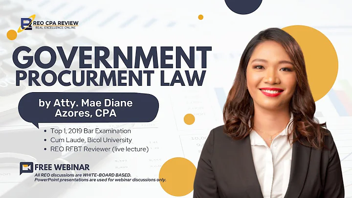 Government Procurement Law by Atty. Mae Diane Azores, CPA