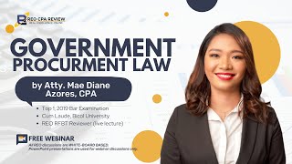 Government Procurement Law by Atty. Mae Diane Azores, CPA