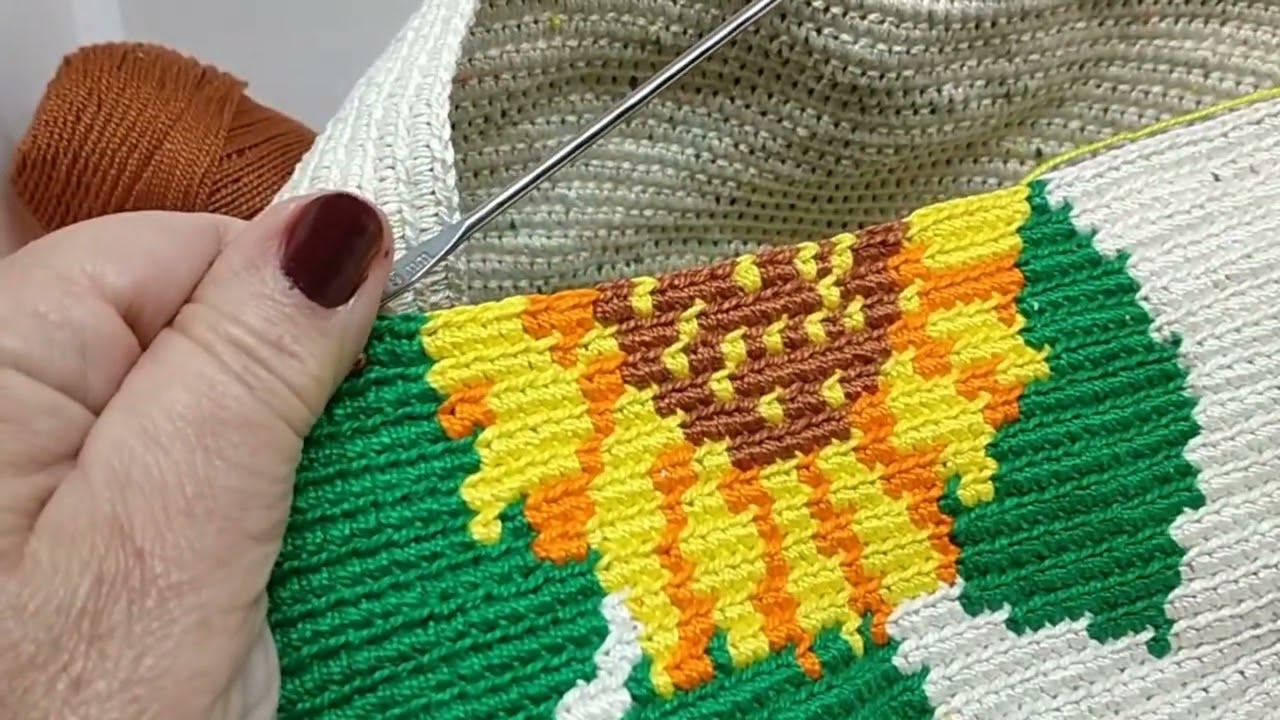 VIDEO 8 mochila wayuu girasol desde cero