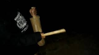 Ronda malam alat tradisional jawa(kentongan dari bambu)