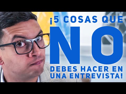 Vídeo: Com No Fallar Una Entrevista