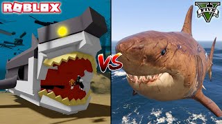 ROBLOX MEGALODON VS GTA 5 MEGALODON - WHO IS BEST?