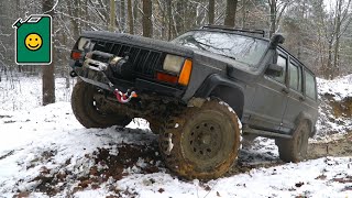 Jeep XJ - Zimowy wyjazd w teren