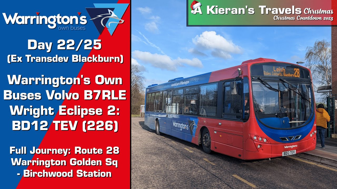 22 Ex Transdev Warrington s Own Buses Volvo B7RLE Wright Eclipse 2 22-ex-transdev-warrington-s-own-buses-volvo-b7rle-wright-eclipse-2