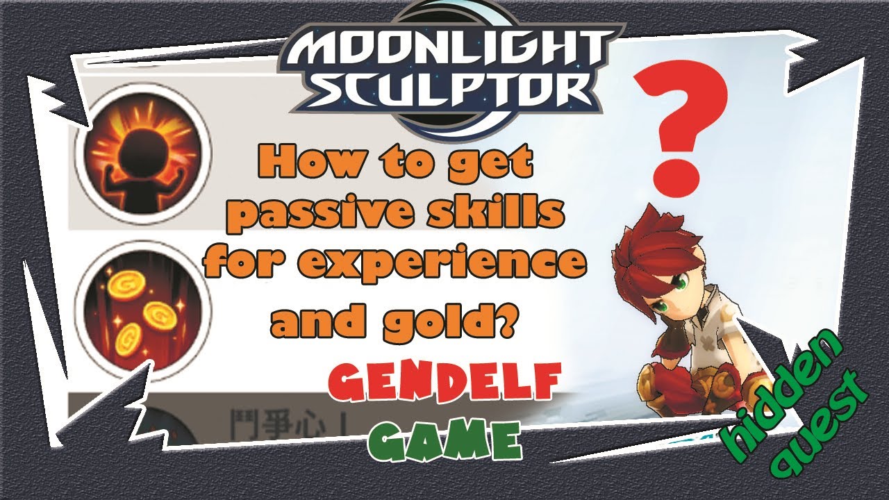 Moonlight Sculptor - Hidden quest for passive skills for experience and gold. Warrior