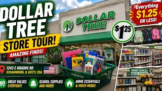 🇺🇸 Back-to-School Deals at Dollar Tree | Budget Shopping in Schaumburg, Illinois 🇺🇸