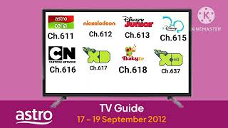 Astro TV Guide (17-19 September 2012)