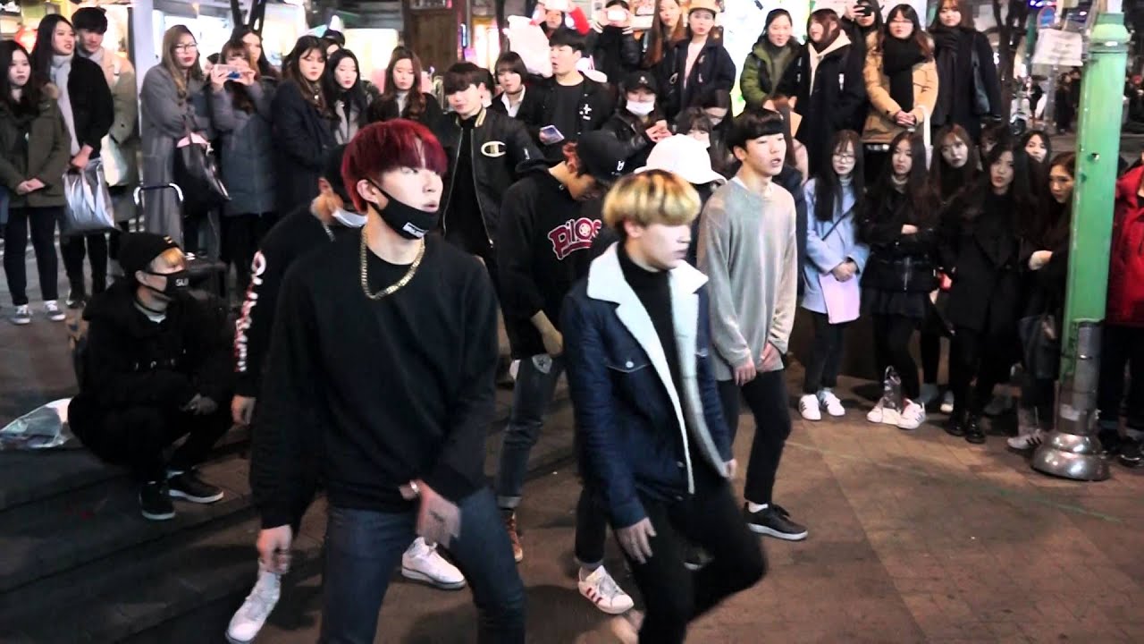 D.O.B #디오비# 20160128홍대 공연《RUN》（방탄소년단）