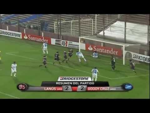 Lanús 2 - 2 Godoy Cruz Copa Sudamericana 2011