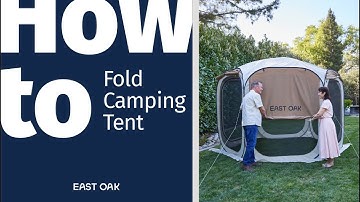 How to Fold  Camping Screen House | East Oak Screen House for Camping, Tailgate & Backyard
