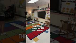 Ready for the first day of school! 🍎👩🏻‍🏫🪐🦠🔬💛 #science #scienceteacher #classroomsetup