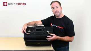Alpine Swiss Rolling 17 Laptop Briefcase Wheels Attache Lawyers Case