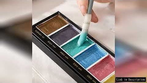 Rubens Pearlescent Solid Watercolor Pigment 6 Colors/set Glitter Ancient Style Watercolor Painting B