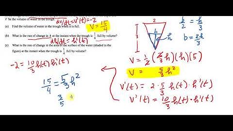 Related Rates trough