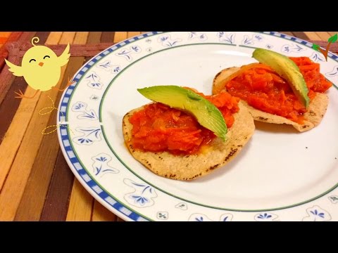 Mexican Carrot Tinga Tostadas