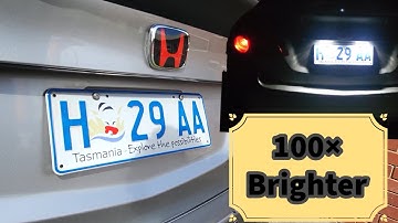 How To Change Licence Plate Lights | CU2 Honda Accord Euro | Dimantha 457