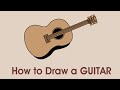 How to Draw a Guitar | Drawing Tutorials | Step by Step Easy