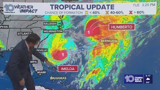 Weather Impact Live: Tracking Hurricanes Imelda and Humberto