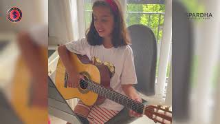 Saavi  Spardha Youtube Performance Stage  Acoustic Guitar Performance