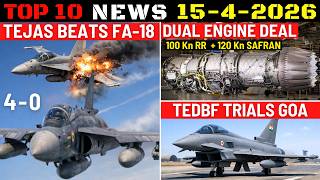 Indian Defence Updates Tejas Beats Fa-18,Dual Engine Deal,Mpatgm Cleared,Tedbf Trials In Goa