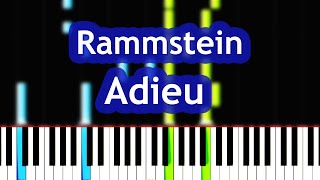 Rammstein - Adieu  Piano Tutorial
