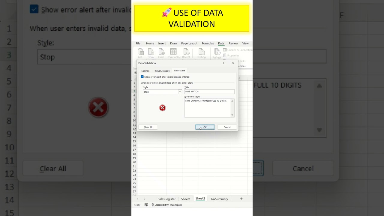 💡DATA VALIDATION TRICKS   