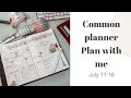 Plan with me in my Common Planner | July 10-16