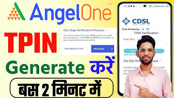 How to Generate TPin in Angel Broking | Angel One me Tpin Kaise Banaye | Angel One CDSL Pin Generate