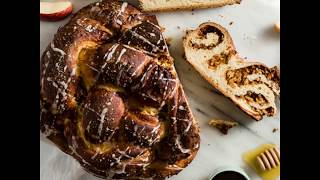 Spiced Apple Cinnamon Challah with a Pretzel Crust