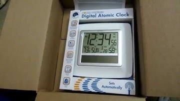 Unboxing and Review of LaCrosse Solar Powered Digital Atomic Clock