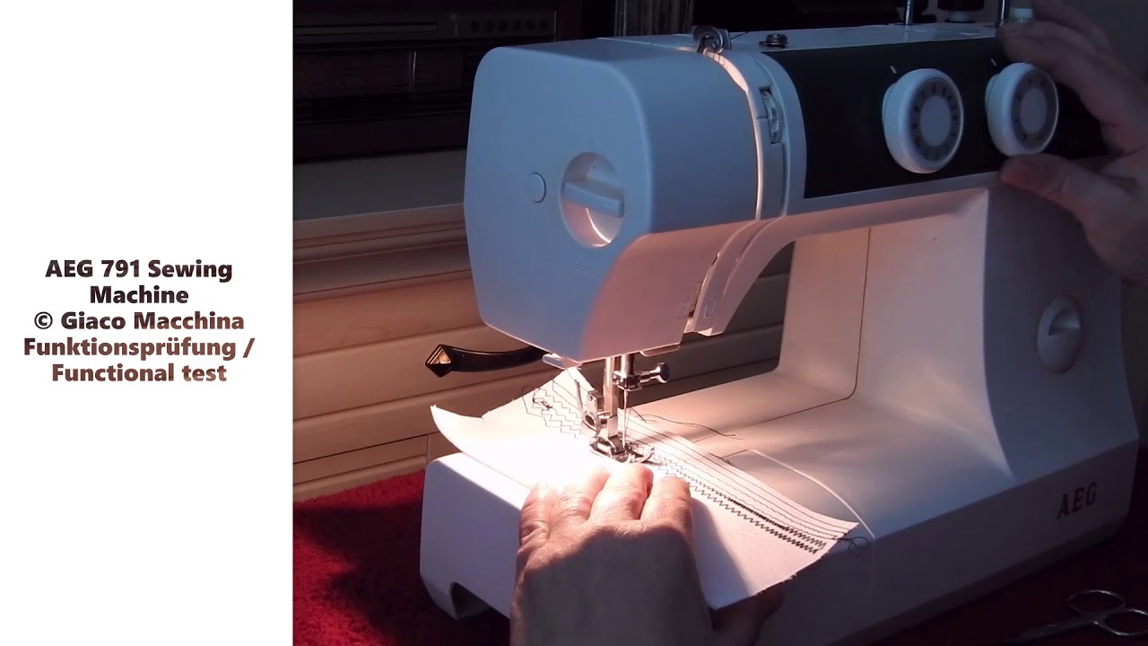 AEG 791 Nähmaschine / Sewing Machine - Funktionstest / Functional test