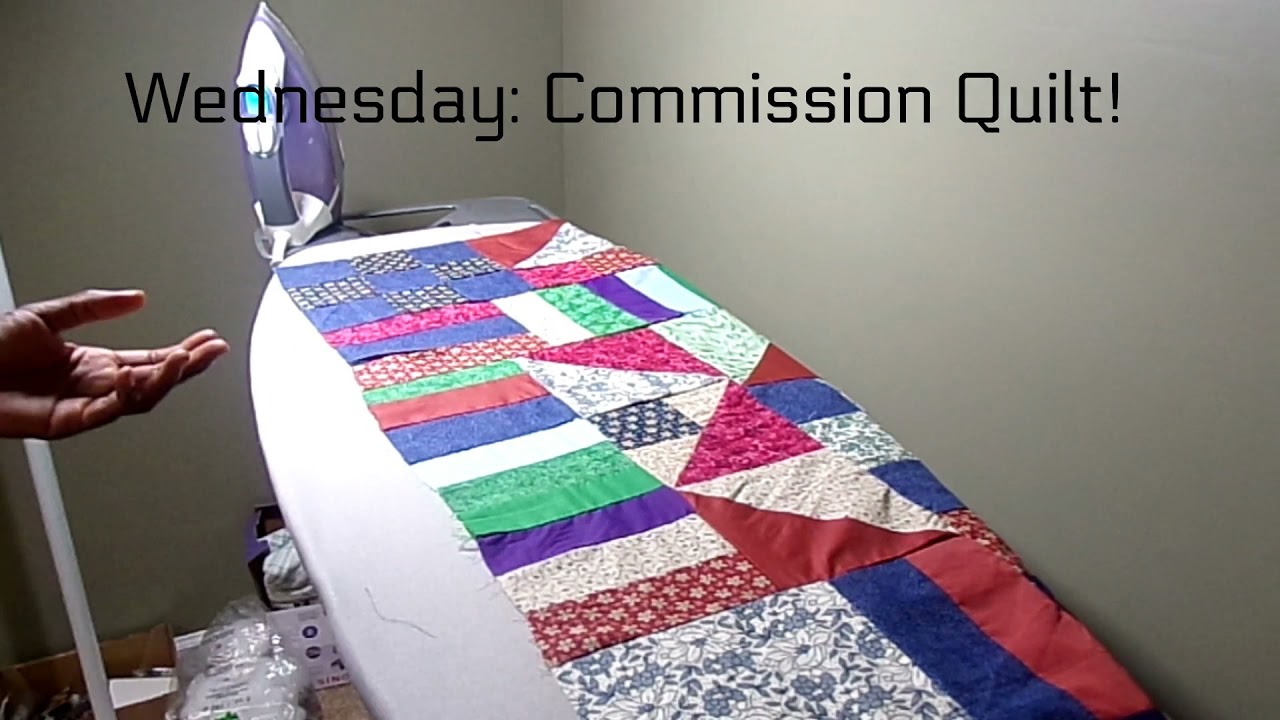 "Finish-It Friday"#6:"Jewelry Box" Binding + Commission Quilt!