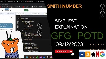 Smith Number | gfg potd today | POTD | GFG Problem of the Day | C++ | @CodeThurst