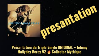 Présentation du Triple Vinyle ORIGINAL – Johnny Hallyday Bercy 92 🔥 Collector Mythique