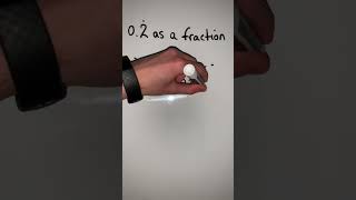 Did you Know 0.22222222…. Can be written as A FRACTION!!! #viral #maths