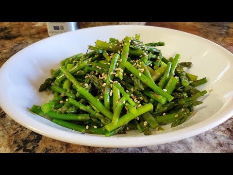 Como cozinhar espargos no microondas