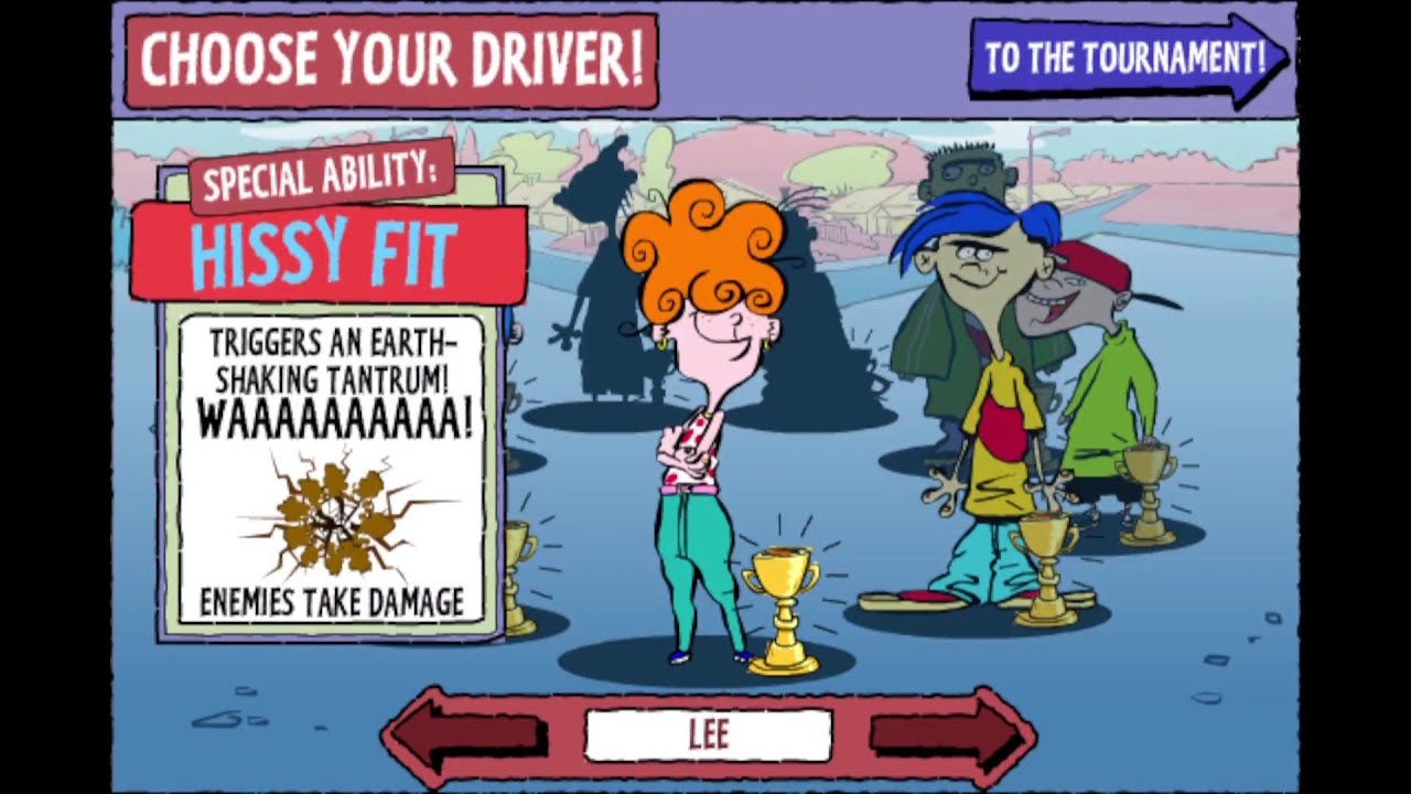 Ed, Edd n Eddy CuldeSac Smash 2 Wheels Of Fury