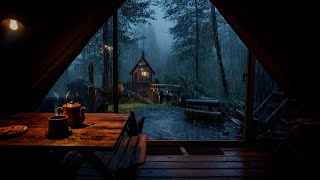 Camping Rainy Day | Banish Your Worries And Sleep Better With Heavy Rain And Thunder On The Tent