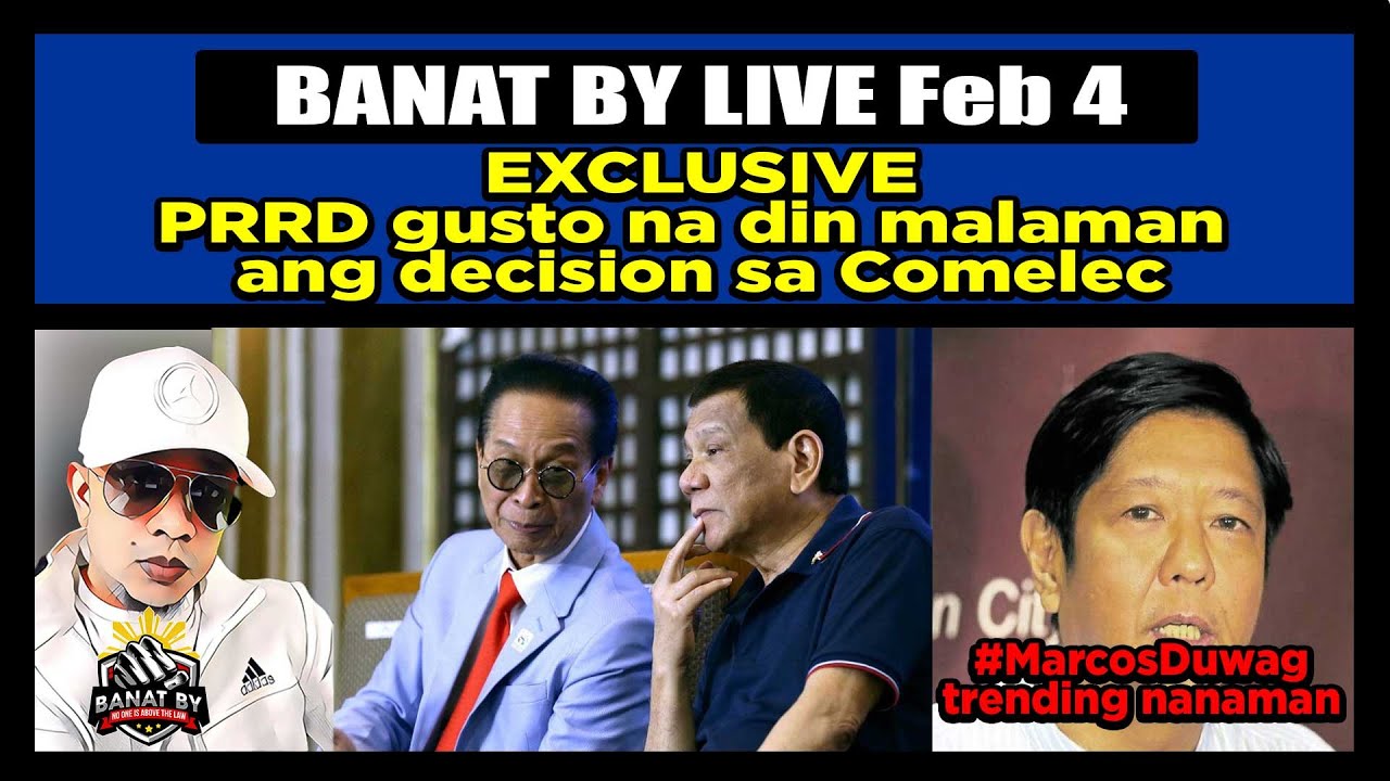 EXCLUSIVE P Duterte Gusto Na Din Malaman Ang Decision Ng COMELEC Sa DQ 