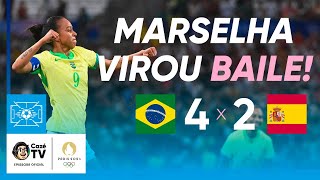 Thumbnail for FUTEBOL FEMININO | BRASIL 4 X 2 ESPANHA | MELHORES MOMENTOS | OLIMPÍADAS PARIS 2024