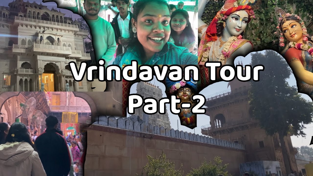 Part-2 Vrindavan Tour | bankey bihari ji ke darshan kar hi liye #vrindavan #krishna #vlog 