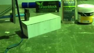 Greenblock render Impact test Polystyrene fence