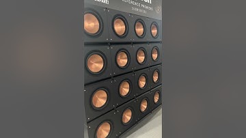 Need more bass? Klipsch Subwoofer wall @ High End Munich